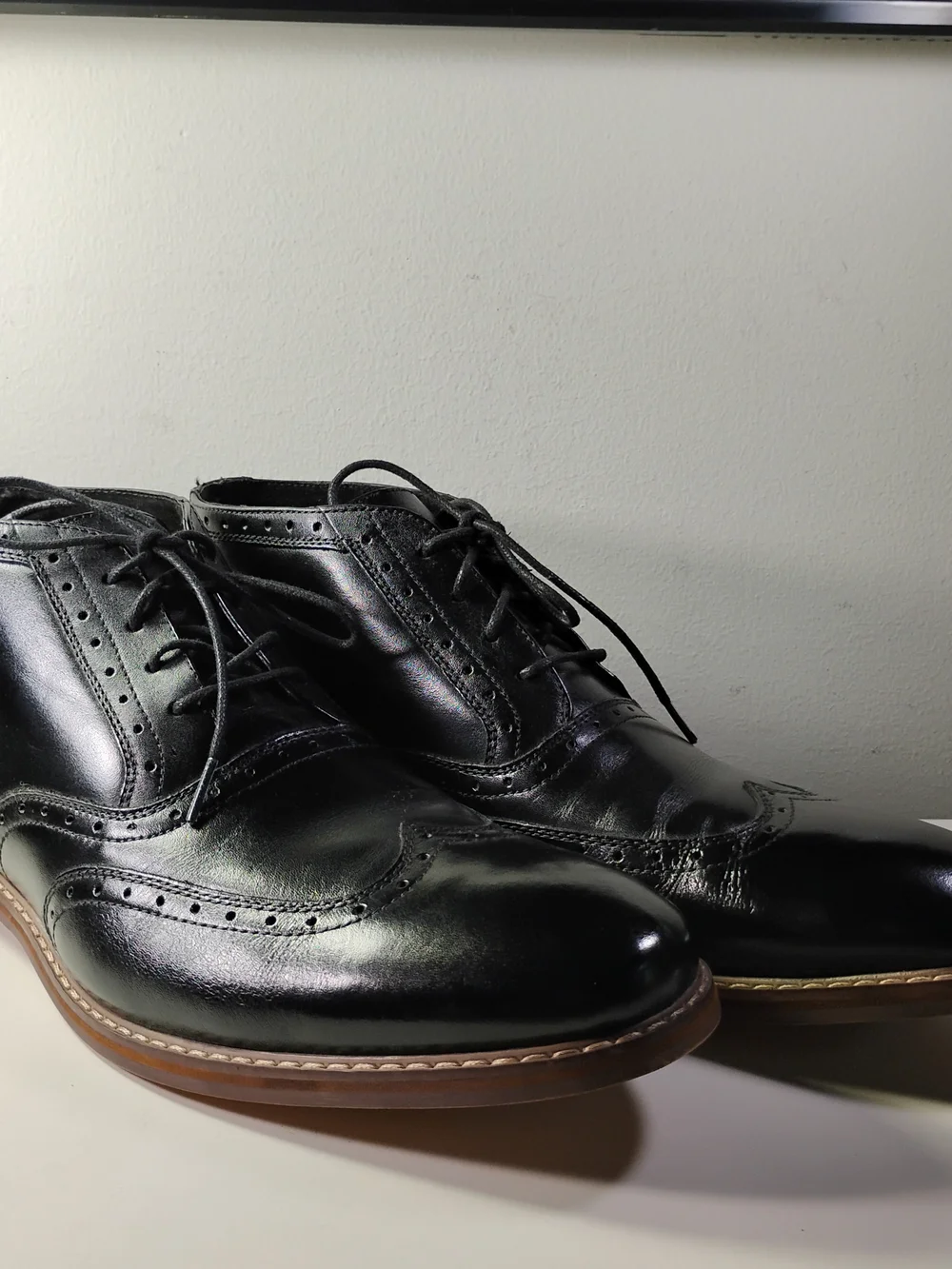 Stacy Adams polished black